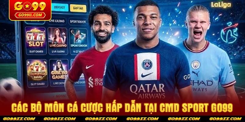 Các bộ môn cá cược hấp dẫn tại CMD Sport GO99